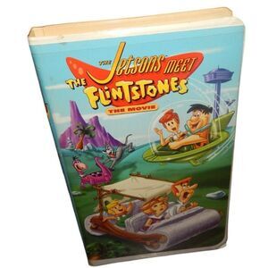 THE JETSONS MEET THE FLINTSTONES vintage VHS in original clamshell case